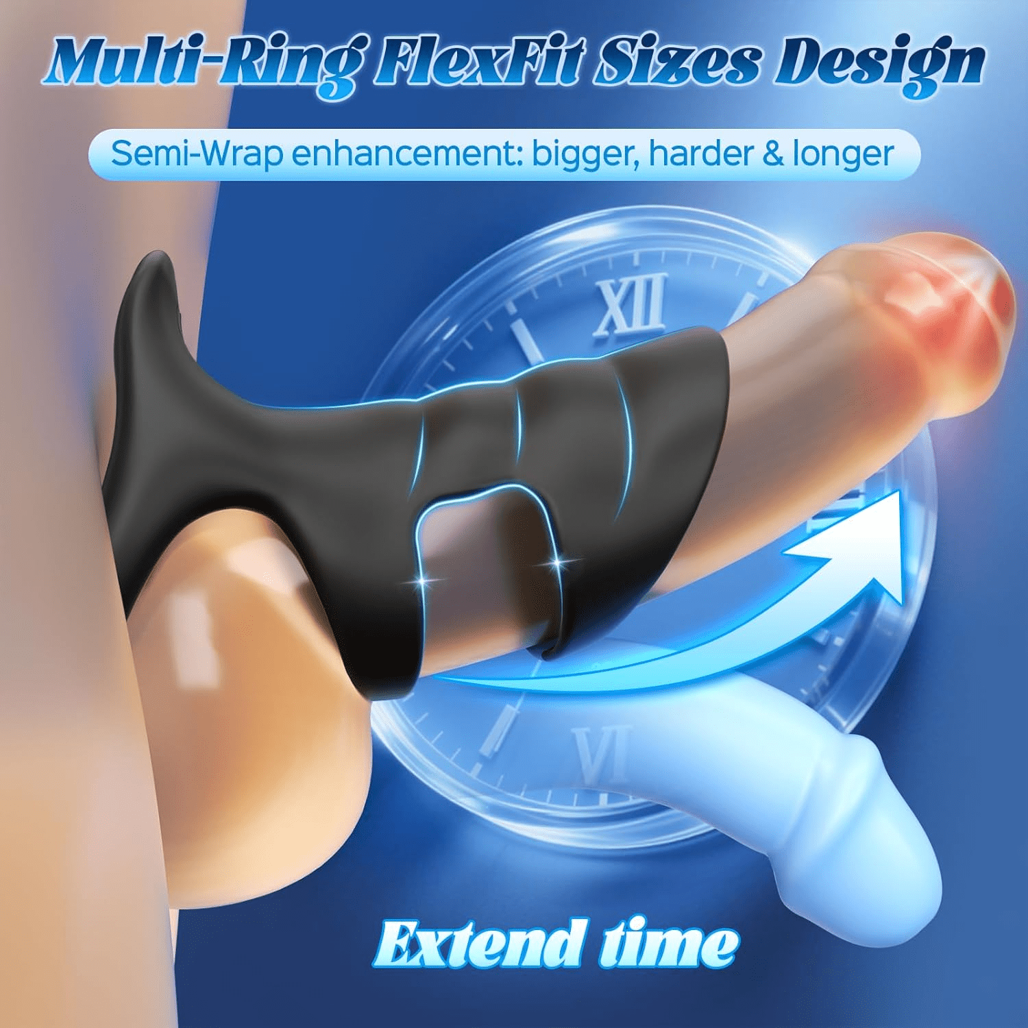 RingVibe Vibrating Cock Ring Sleeve 10 Modes Waterproof