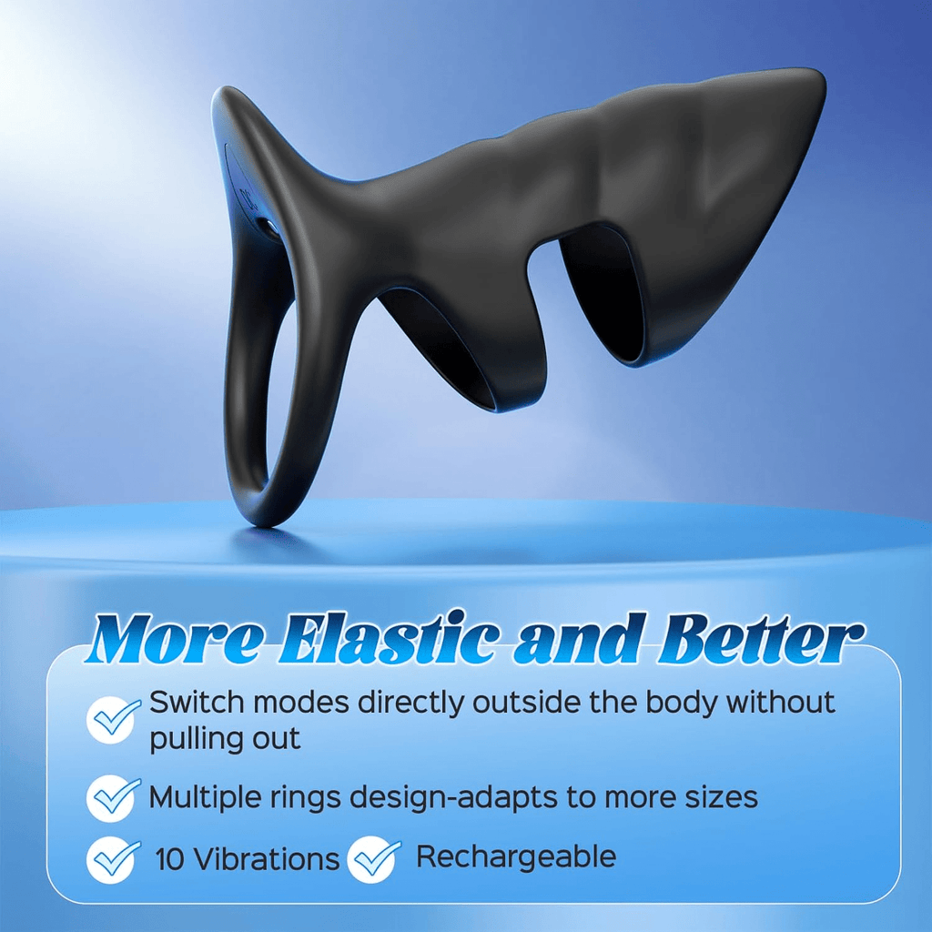 RingVibe Vibrating Cock Ring Sleeve 10 Modes Waterproof