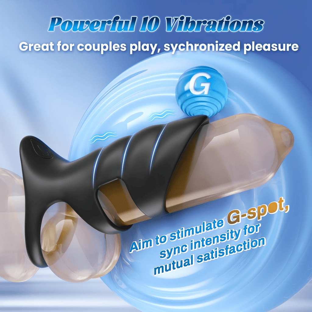 RingVibe Vibrating Cock Ring Sleeve 10 Modes Waterproof