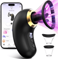 ObsidiaSync AI Rose Wand Clit Sucker LCD App Waterproof