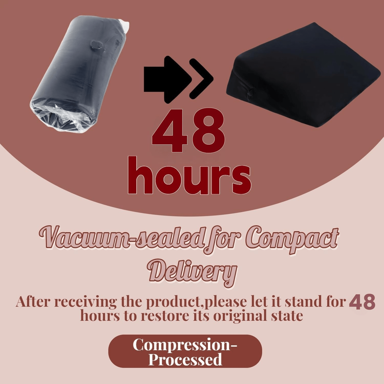 VelvaBond Foam Positioning Wedge Pillow with Handcuffs Support