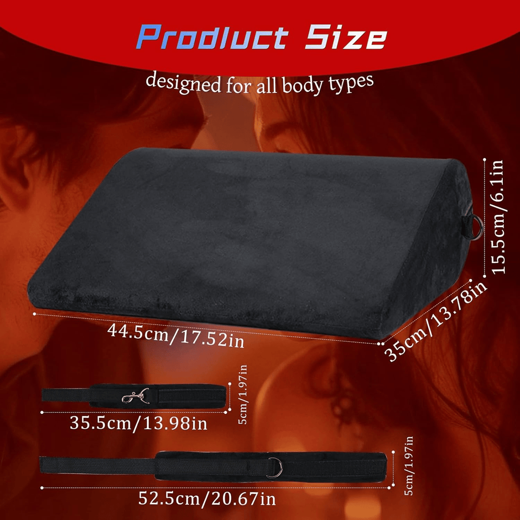 StrataBond BDSM Positioning Pillow with Wrist & Ankle Cuffs