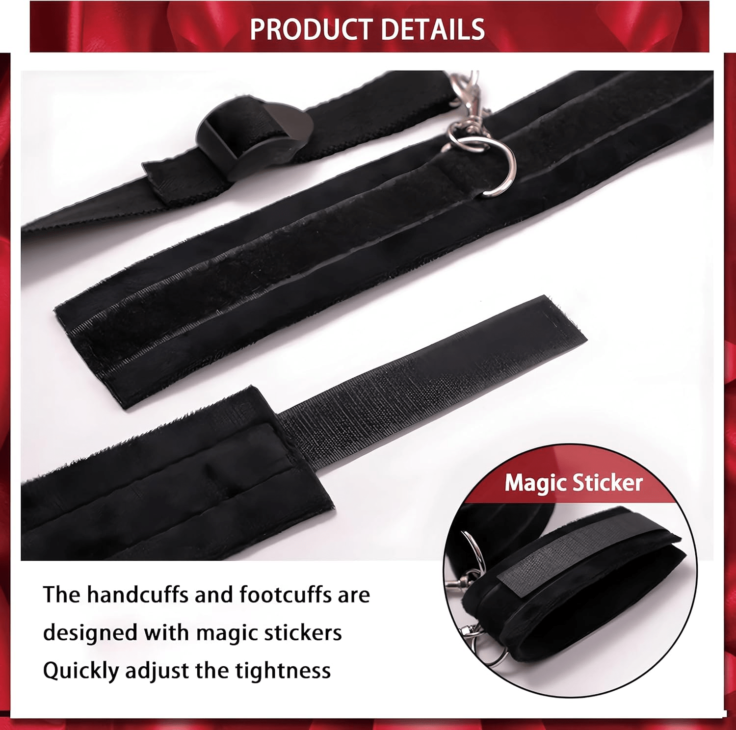 VelvetTorque BDSM Sling with Neck Support & Cuffs