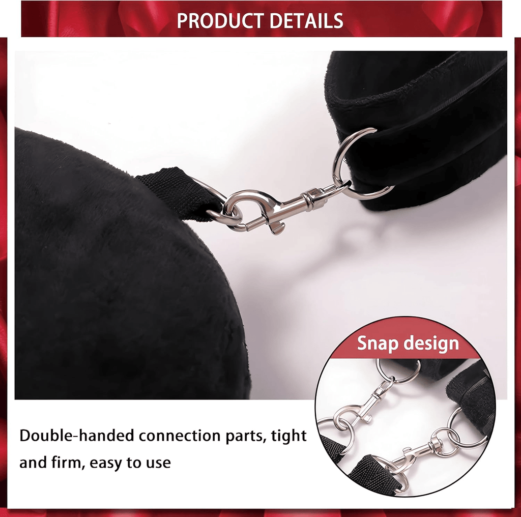 VelvetTorque BDSM Sling with Neck Support & Cuffs