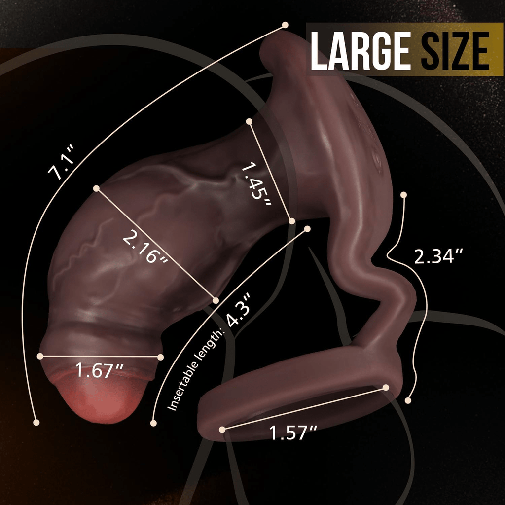 TitanCoreX XXL Prostate Massager Cock Ring App Remote 9 Modes