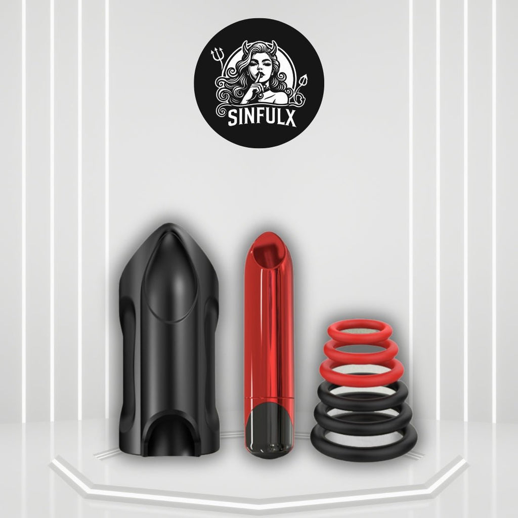 FlexRing Open Sleeve Vibrator 9 Modes Bullet Trainer