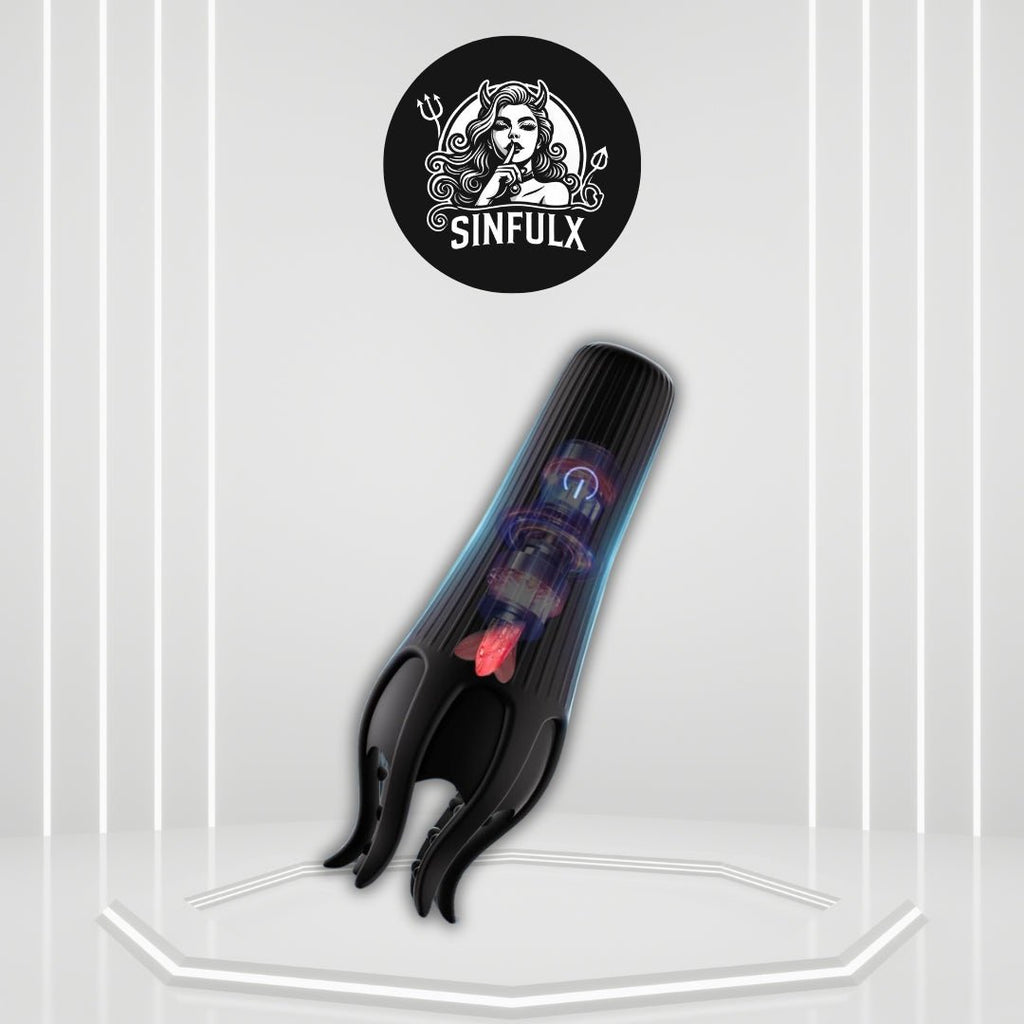 HexaTongue Tongue Vibrator Sleeve 10 Modes Trainer