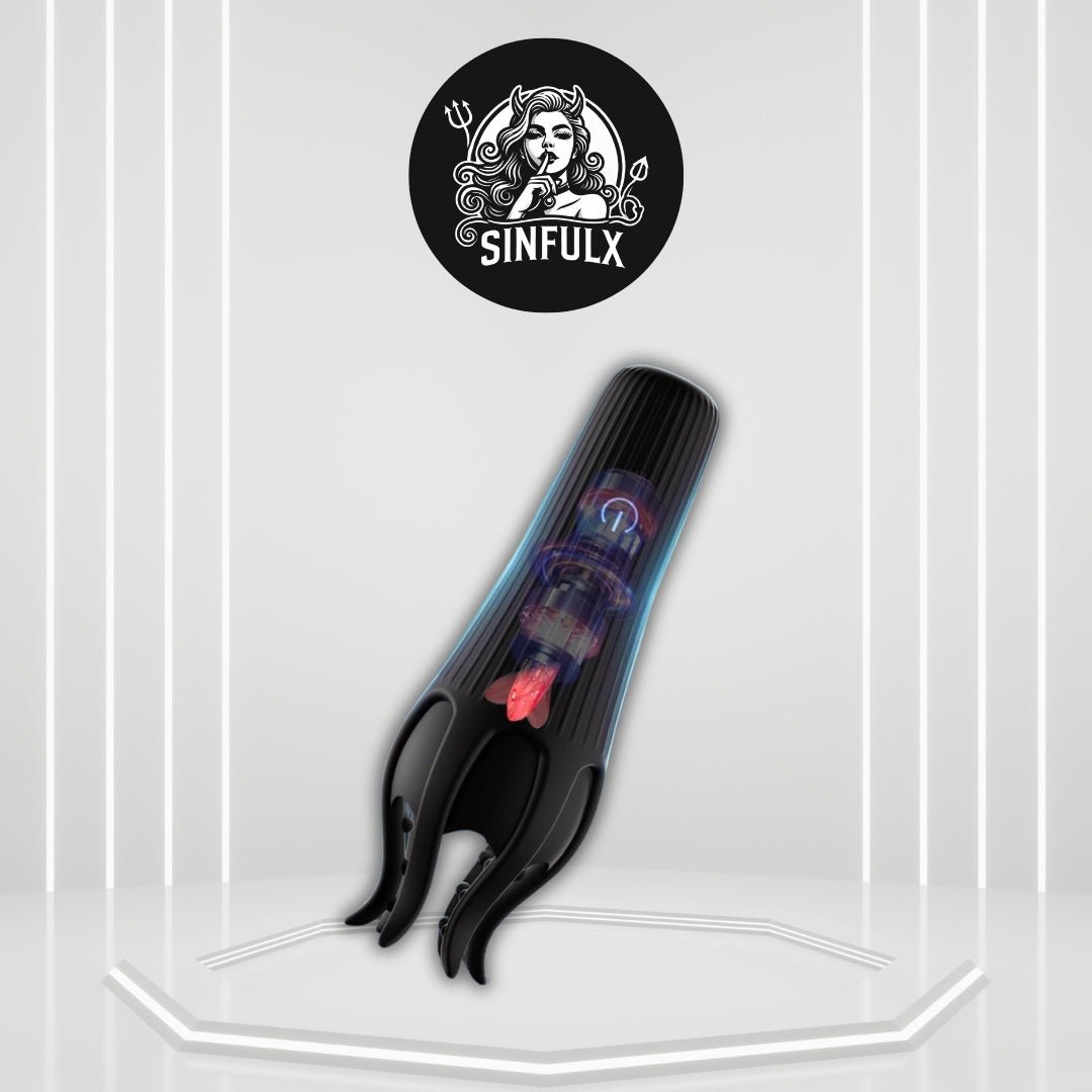 HexaTongue Tongue Vibrator Sleeve 10 Modes Trainer