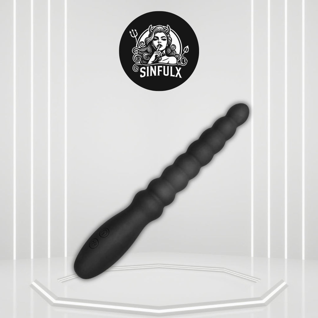 VelvetPulse Rechargeable Vibrating Anal Beads Wand Plug