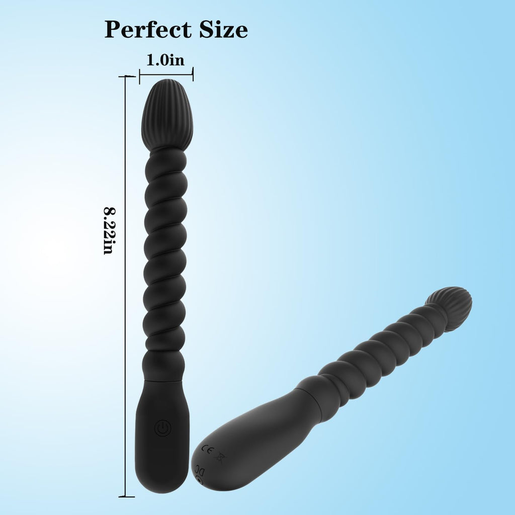 PulseGlow Vibrating Anal Beads Butt Plug Wand