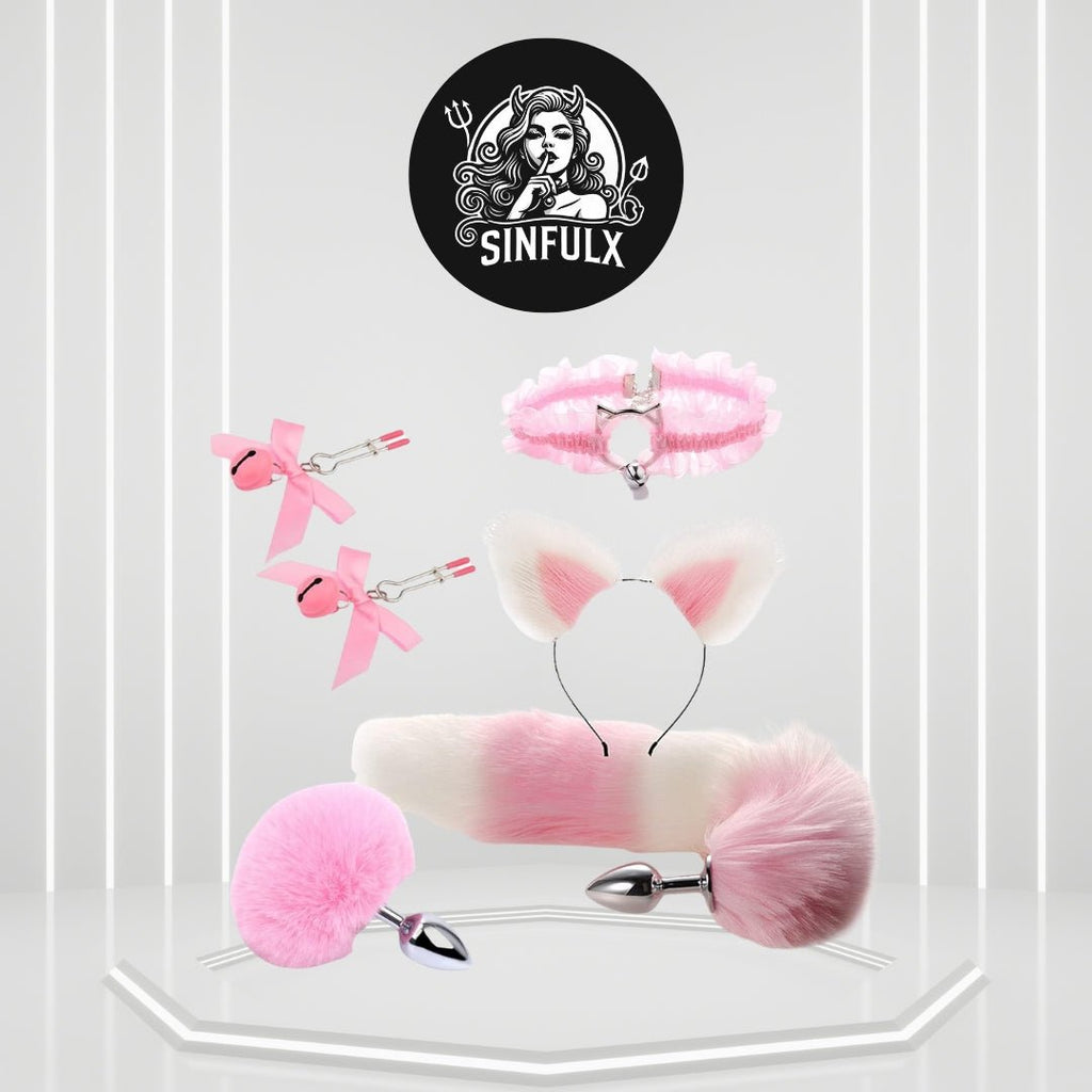 VelvetFang Fox Tail Anal Plug Set 6PC Cosplay Kit