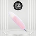 BlushFur Pink White Fox Tail Steel Butt Plug 18"