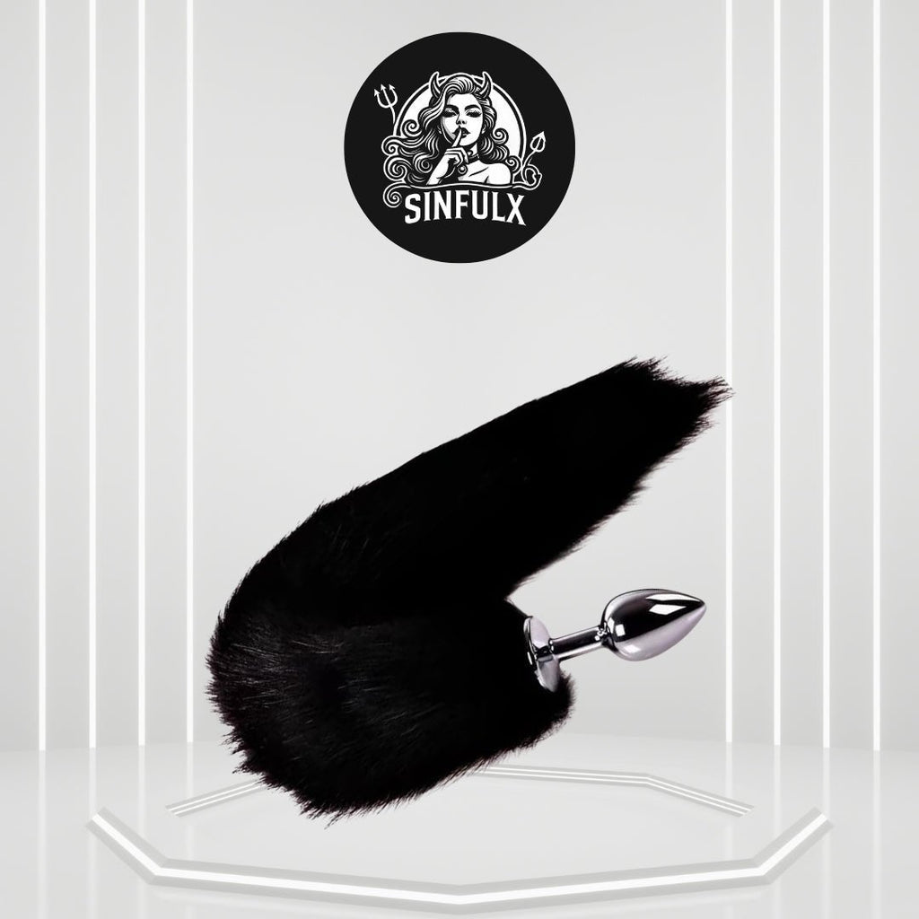 OnyxTail Small Steel Tail Butt Plug Black