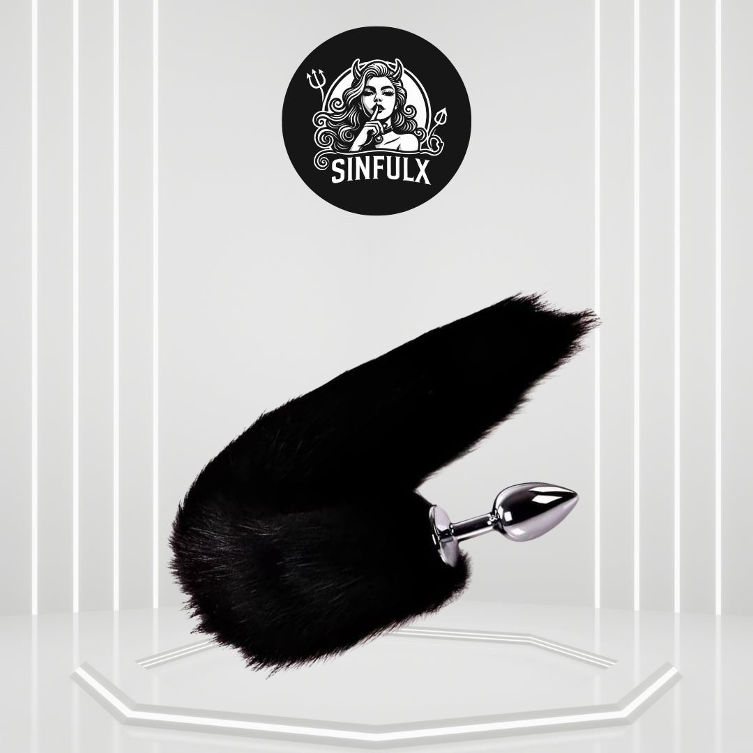 OnyxTail Small Steel Tail Butt Plug Black