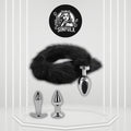VixenForge Fox Tail Anal Plug Kit 2 Steel Plugs Trainer