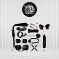 MidnightKink 12PC BDSM Kit Tail Anal Plug Restraints Set