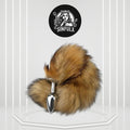 BronzeFur Brown Fox Tail Steel Butt Plug Cosplay