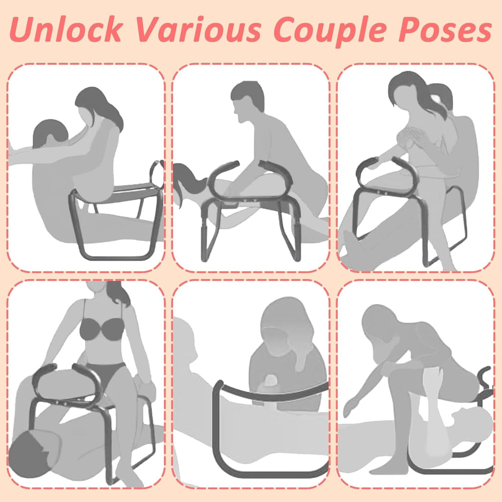 RhythmCore Adjustable Sex Chair with Handrail