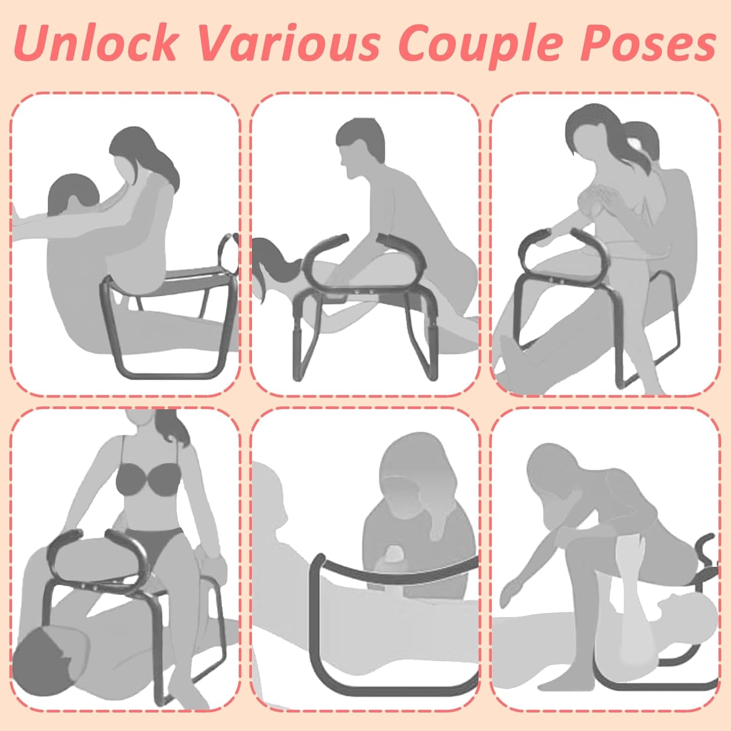 RhythmCore Adjustable Sex Chair with Handrail