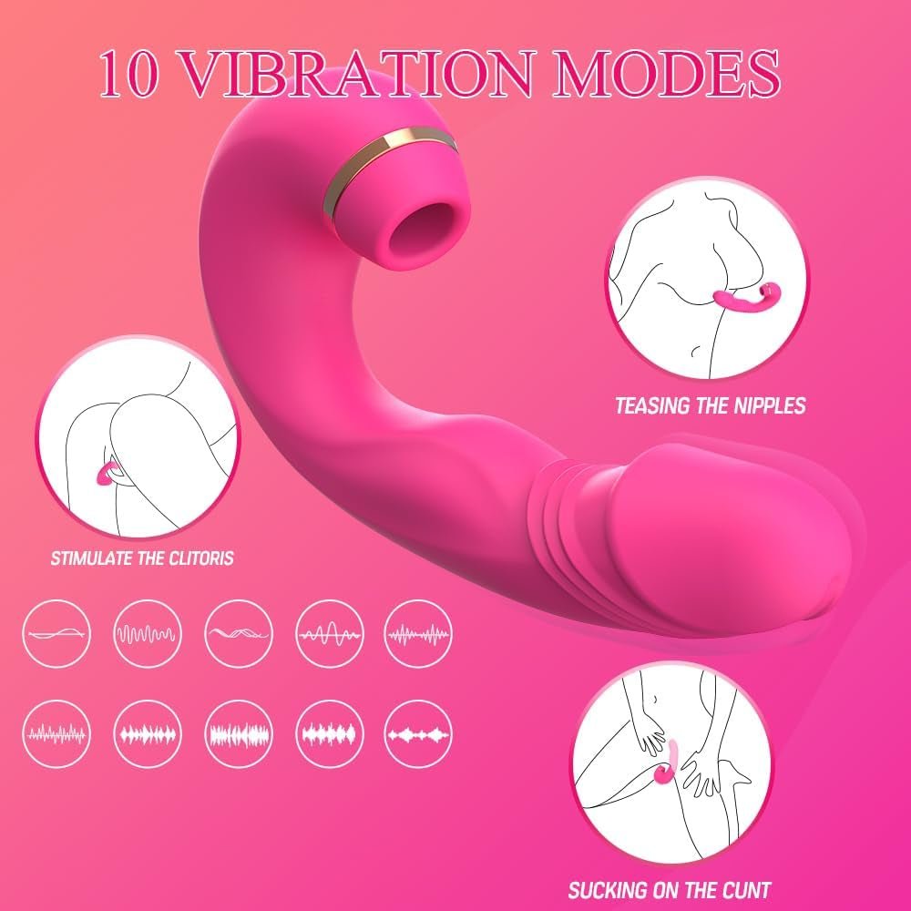 CrimsonSuction Suction & Tap Clitoral Vibrator