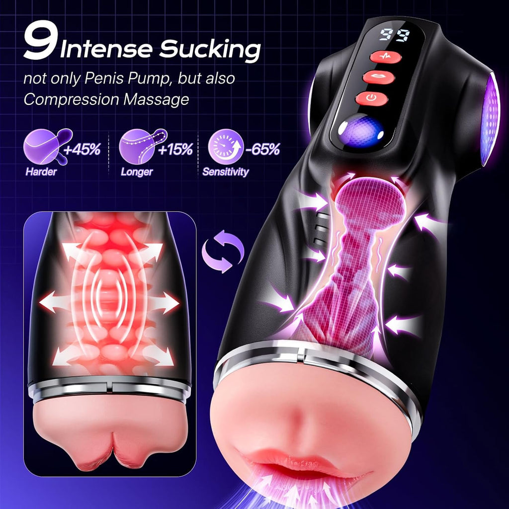 LumiSync AI Sync Pocket Pussy 3 Sleeves App Control Stroker