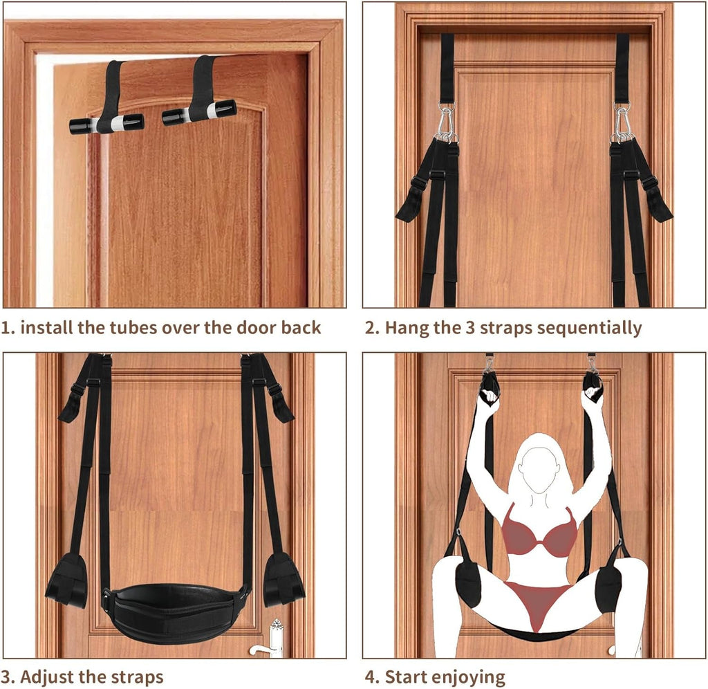 SilvarisX Door Sex Swing with Seat 300lb