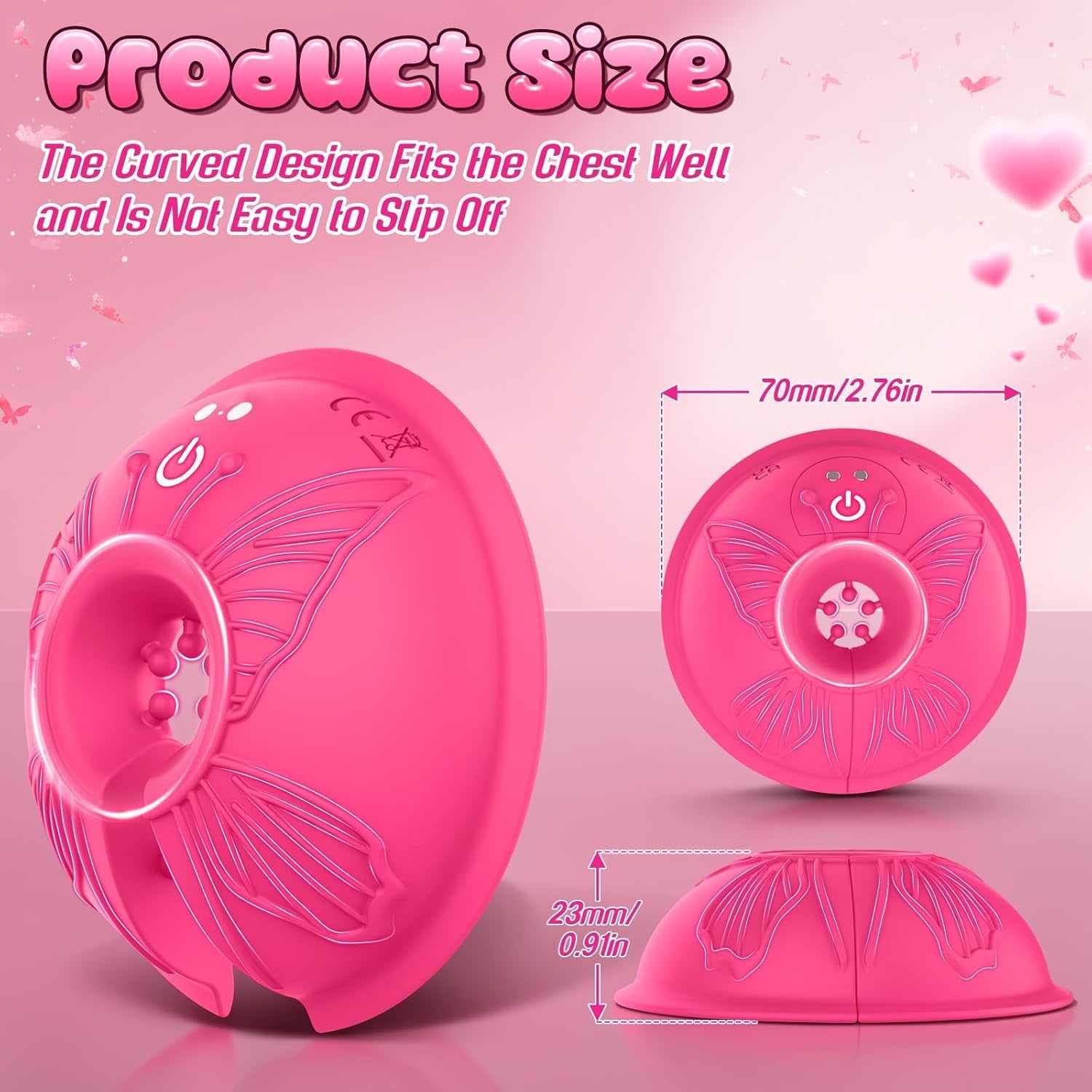 OrbitSyncX App-Control Nipple Ring Vibrators 9 Modes