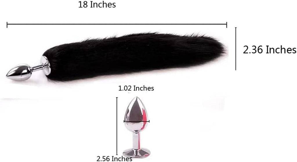 OnyxTail Small Steel Tail Butt Plug Black