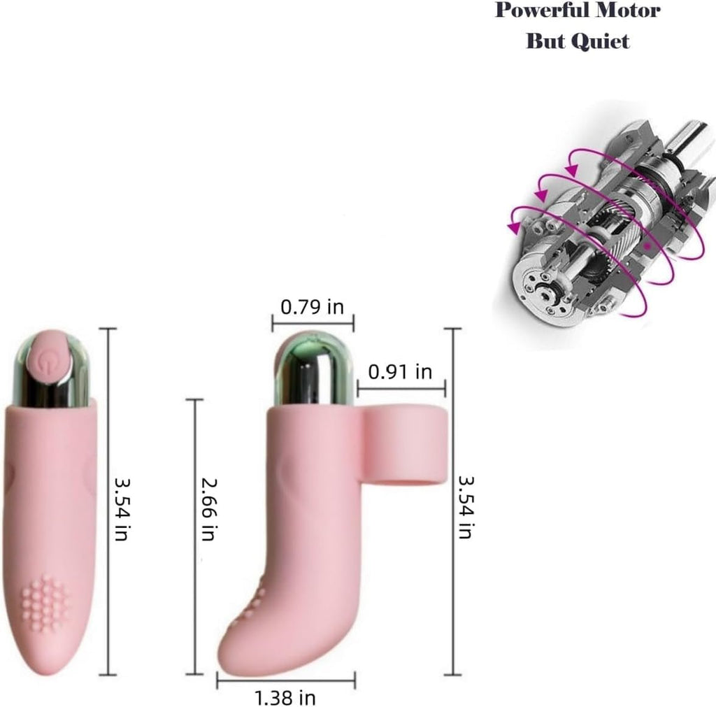 HydraPulse Finger Vibrator 10 Modes IPX7 Waterproof USB