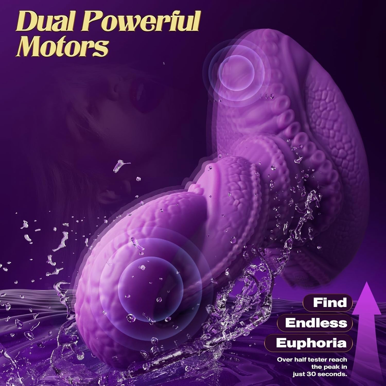 TentaclePulse Tentacle Ride-On Dildo 9x9 Vibration Remote