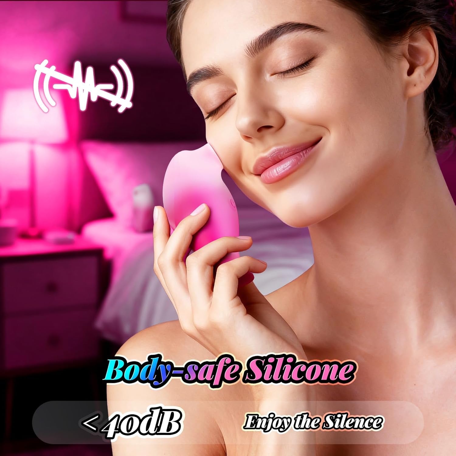 MeridelleX Dual Clit Sucker Wand App Control 10 Modes Quiet