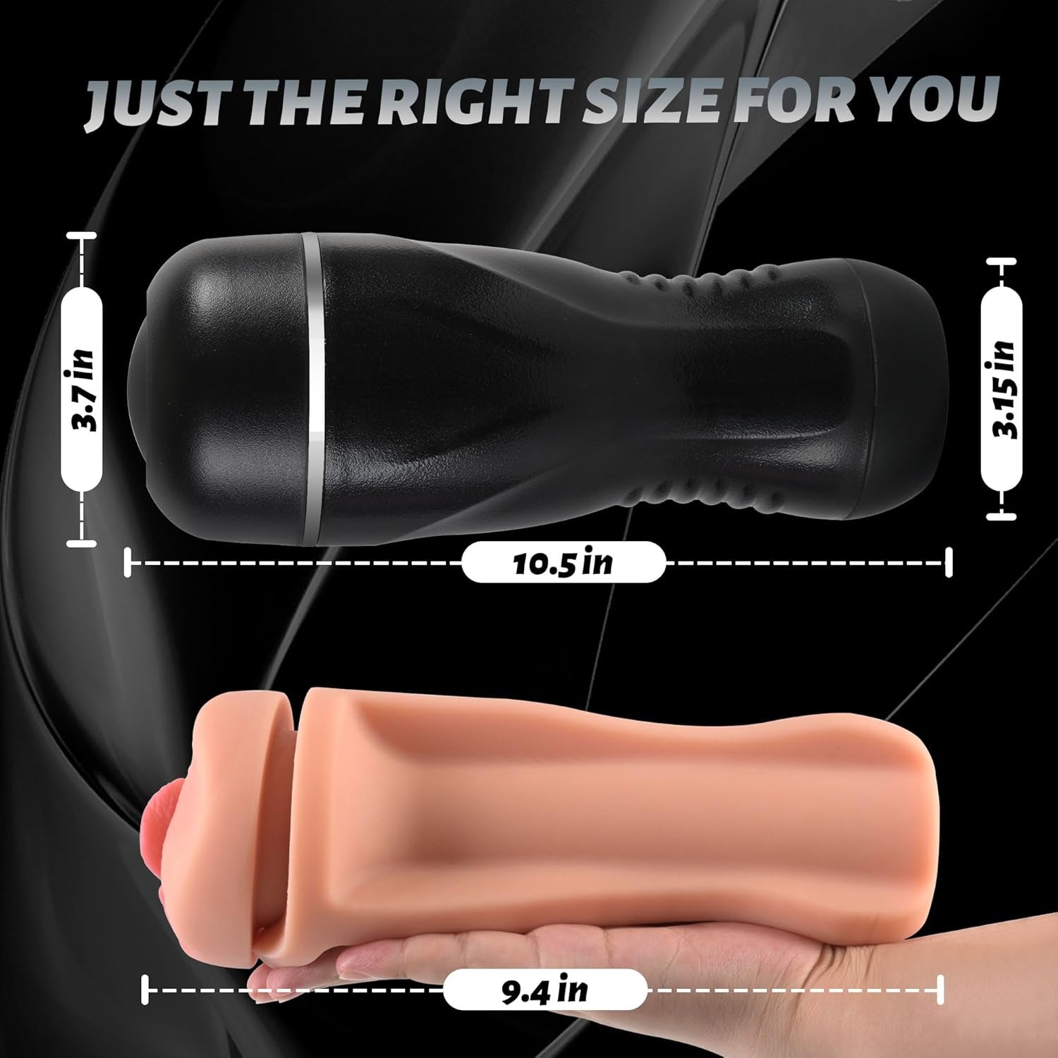 FlexCore Realistic 8" Pocket Pussy Male Masturbator Cup