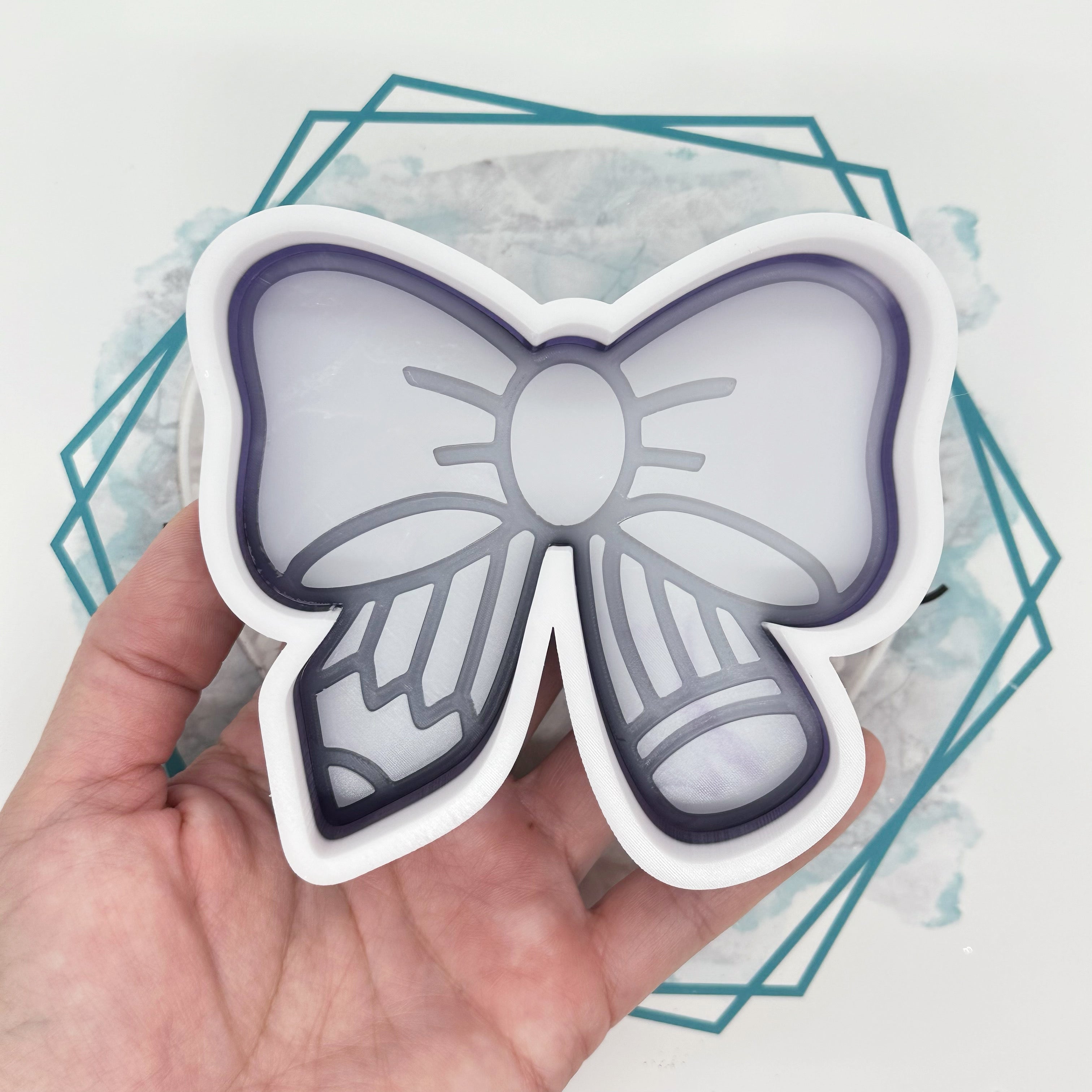 Cute Pencil Bow Freshie Mold