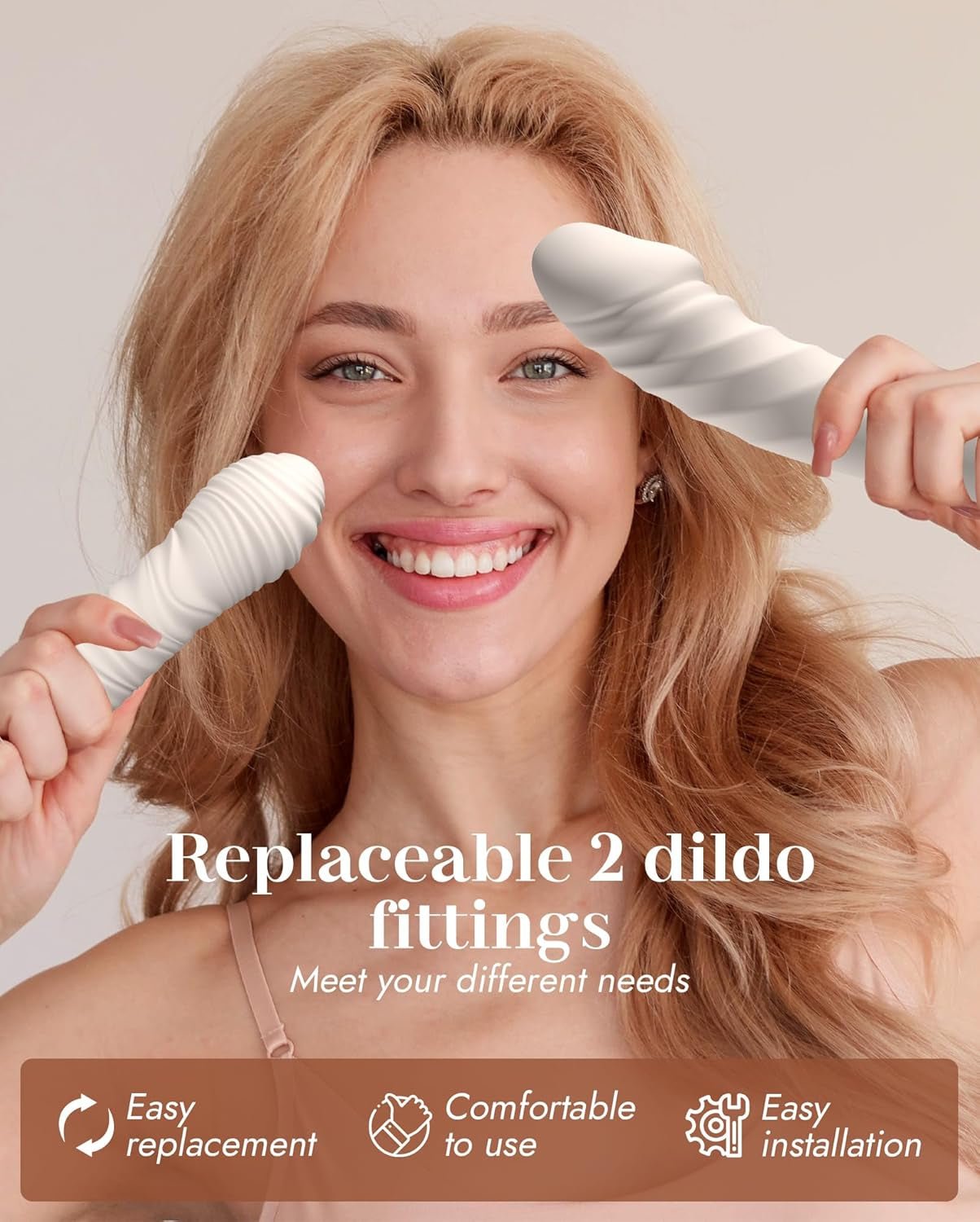 DualRide Dual Head Thrusting Dildo with Remote