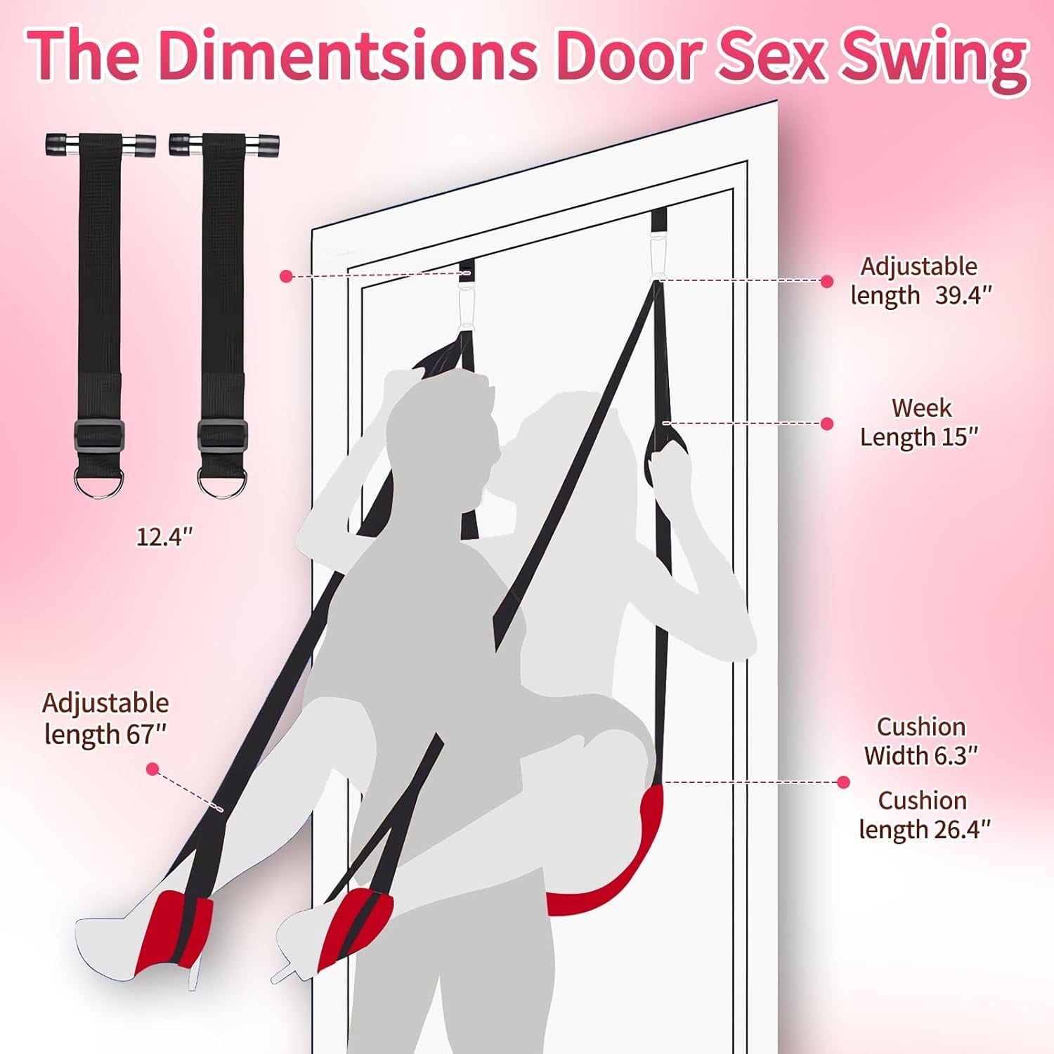 LunarisX Door Sex Swing Adjustable 300lb Support Harness