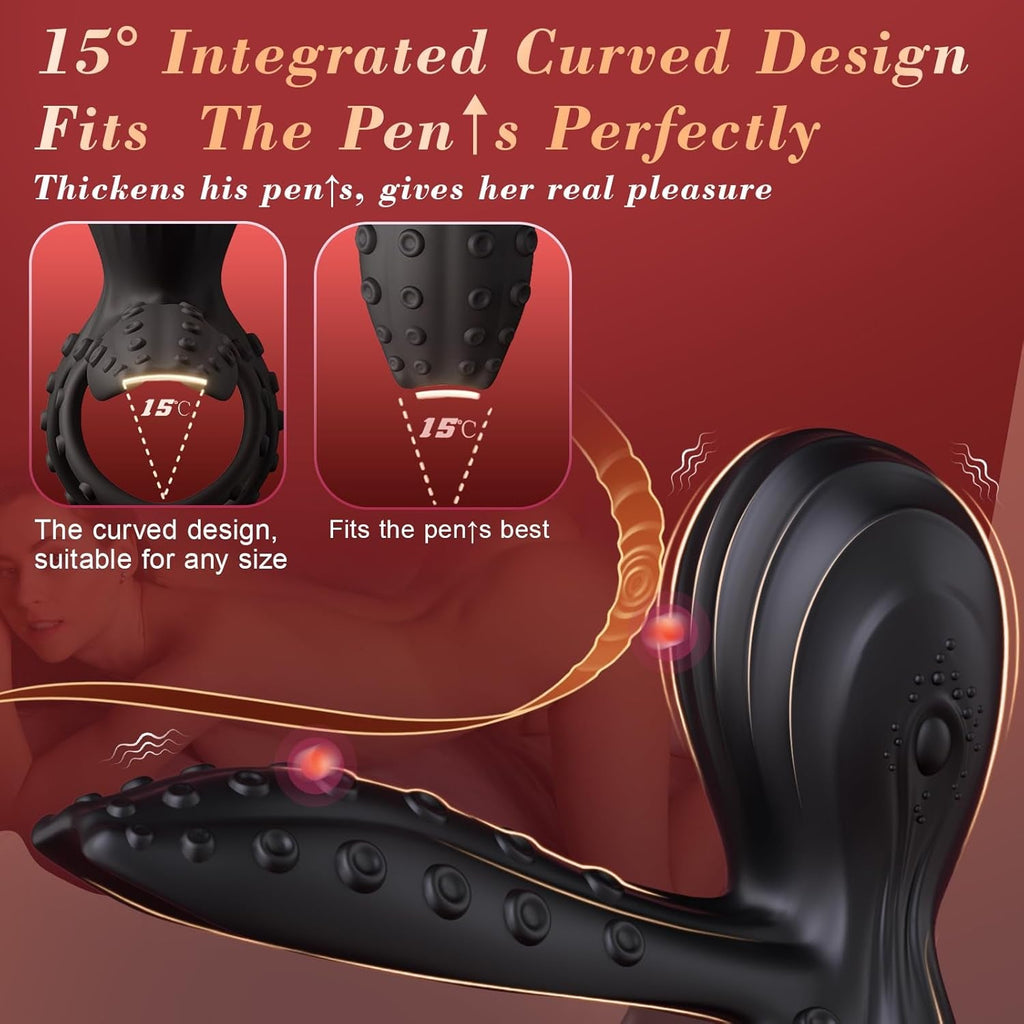 TentraPulse Tentacle Cock Ring Clit Stimulator 10 Modes