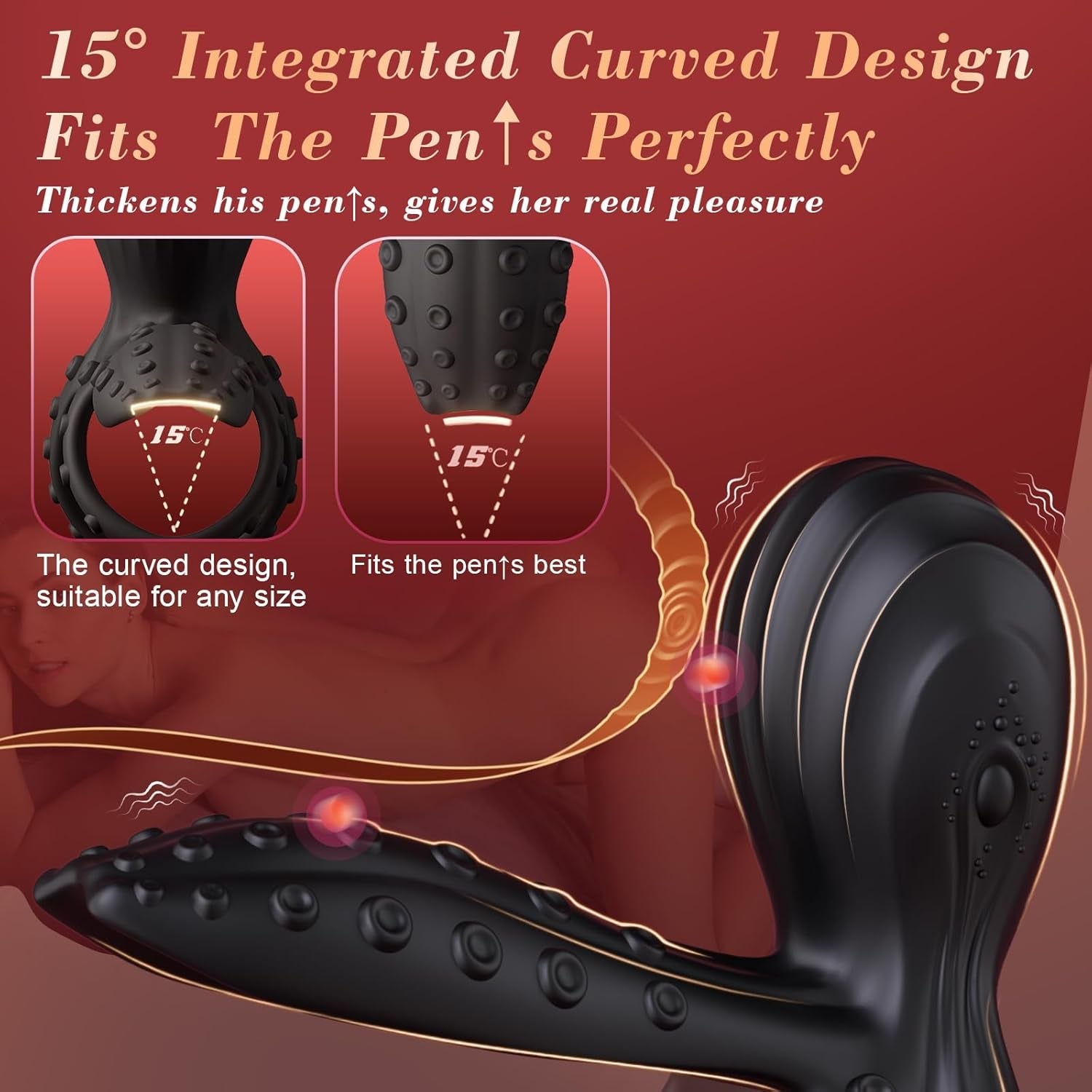 TentraPulse Tentacle Cock Ring Clit Stimulator 10 Modes