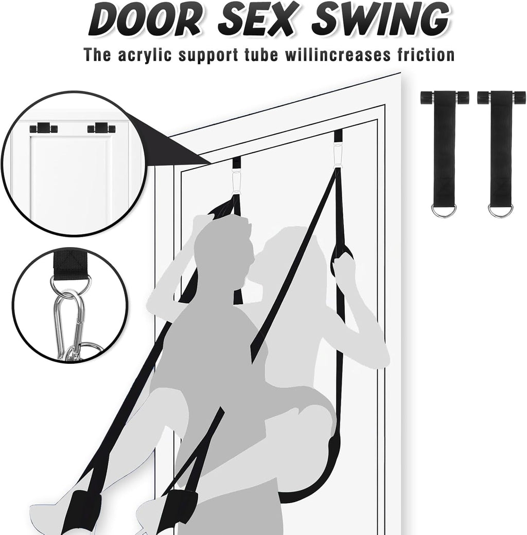 VelvetLift Door Sex Swing with Cushions & Armrests