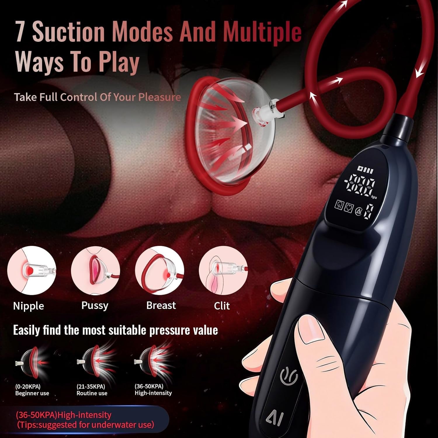 VelatriX Electric Pussy Pump 8 Cup Kit