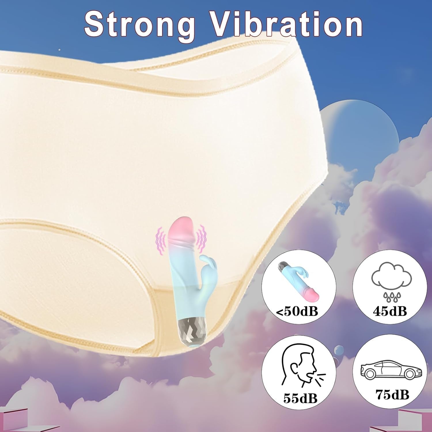 NanoVibe Mini Rabbit Vibrator 9 Modes Silicone Waterproof