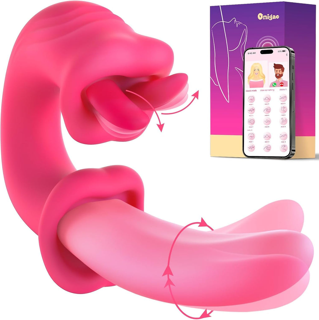 LunexaSync App Tongue Vibrator 20 Modes G-Spot Clit Toy