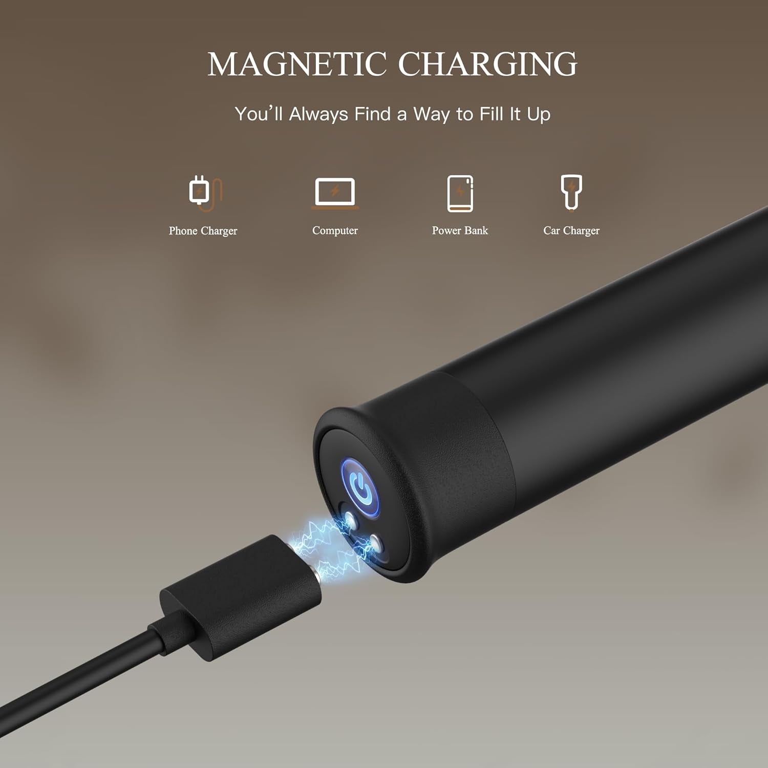 EdgePoint Bullet Vibrator Angled Tip 10 Modes Waterproof USB