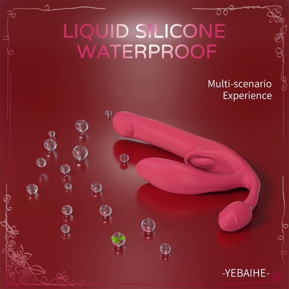 QuadSync Triple Head Strapless Strap On Vibrator