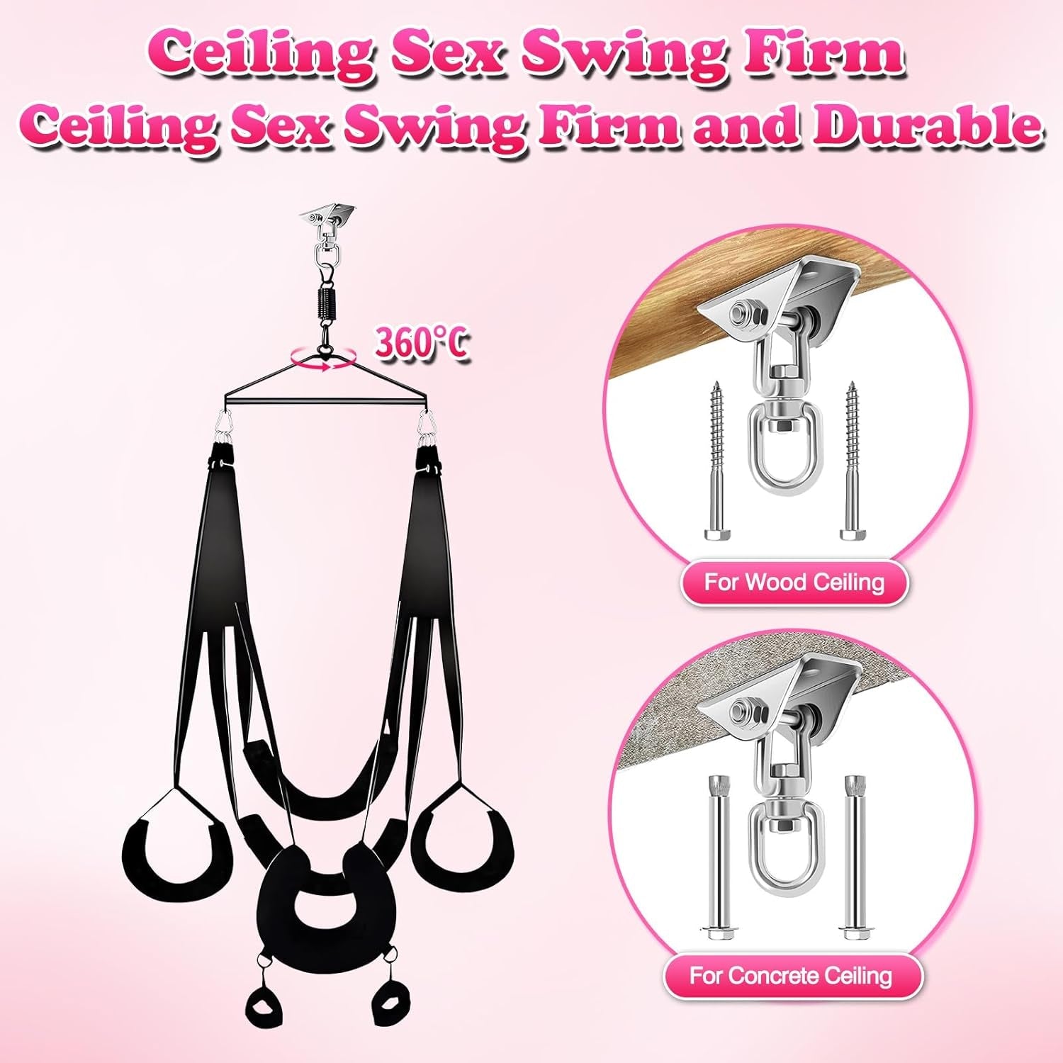 AveriX 360° Sex Swing with Padded Support