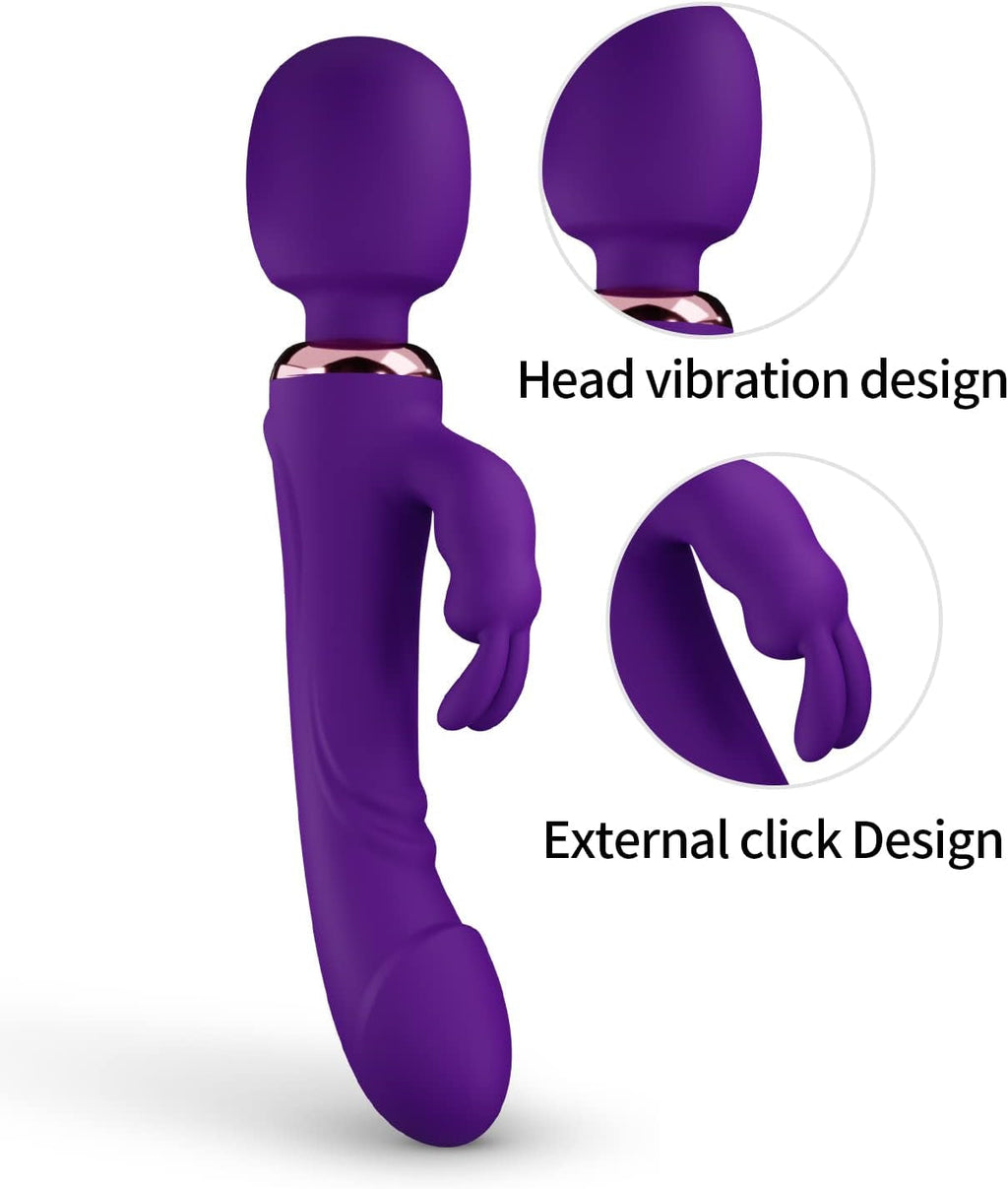 CrimsonWave Rabbit Vibrator Sex Wand  10 Modes Silicone Waterproof