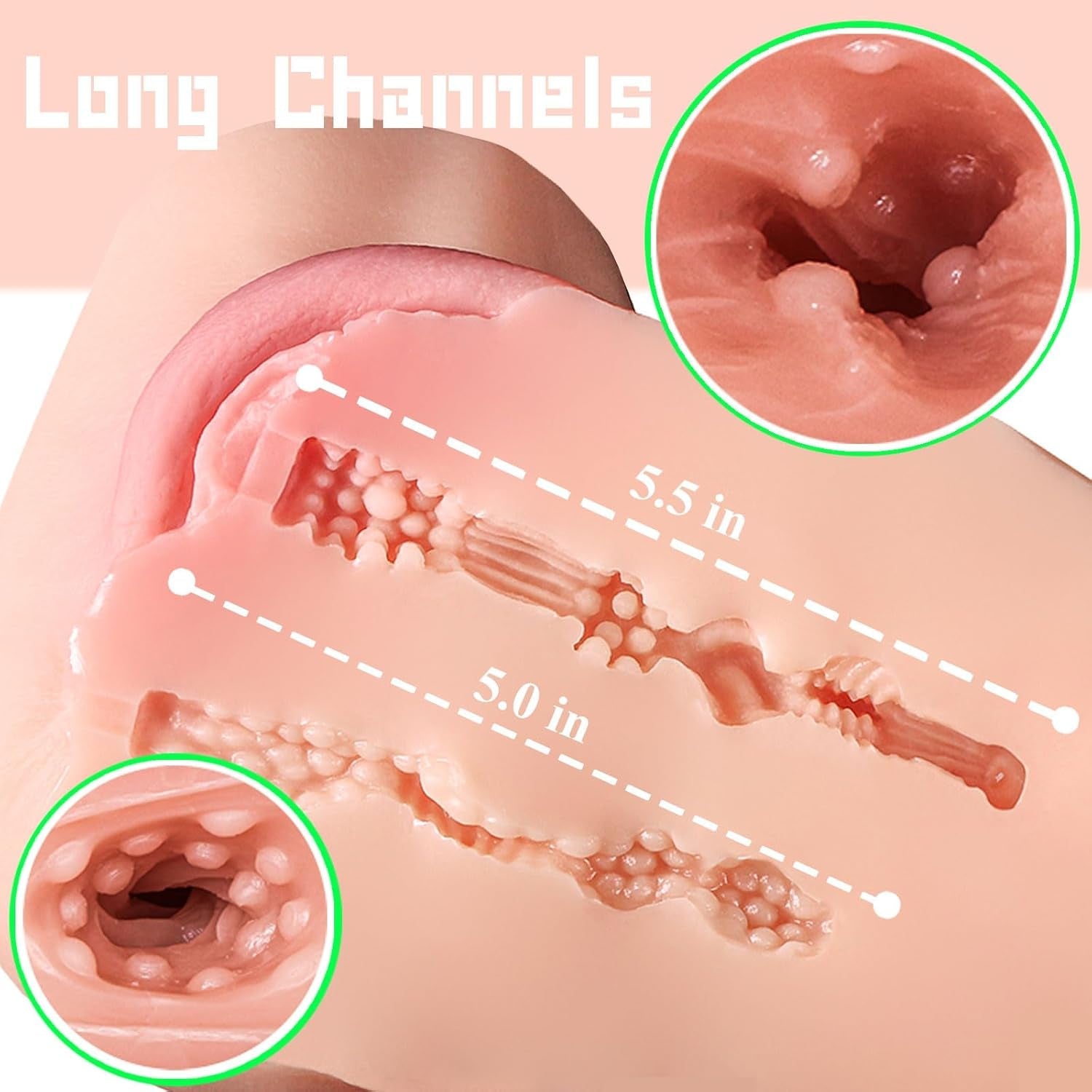 SoftCurve 7.3LB Dual Channel Torso Sex Doll Real Feel
