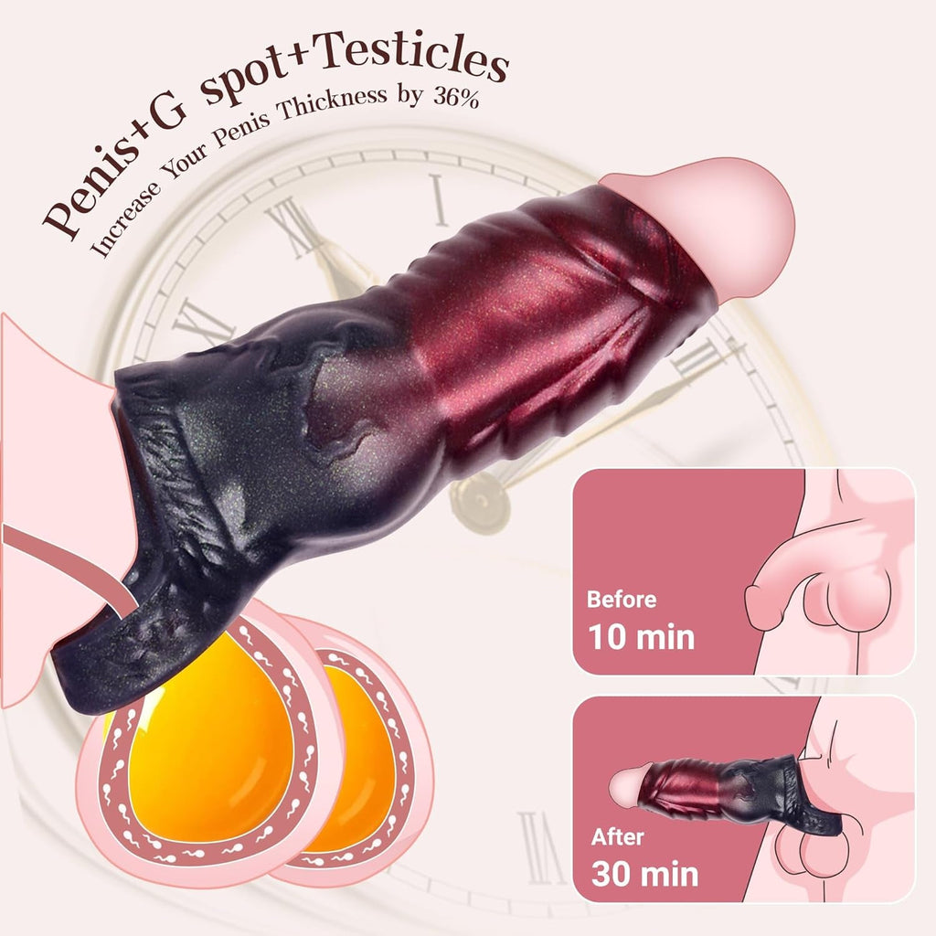 KnotForce Knot Penis Sleeve Ring Girth Enhancer Silicone