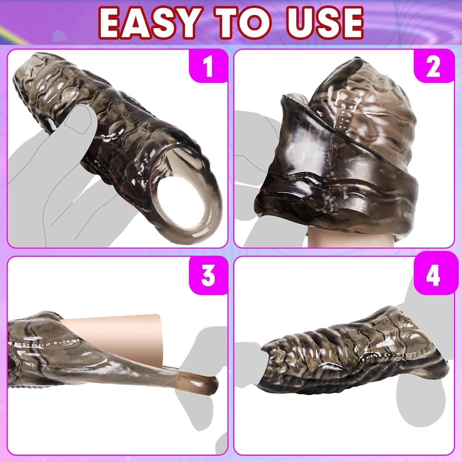 MythriX Monster Penis Sleeve 3 Texture Silicone Extender