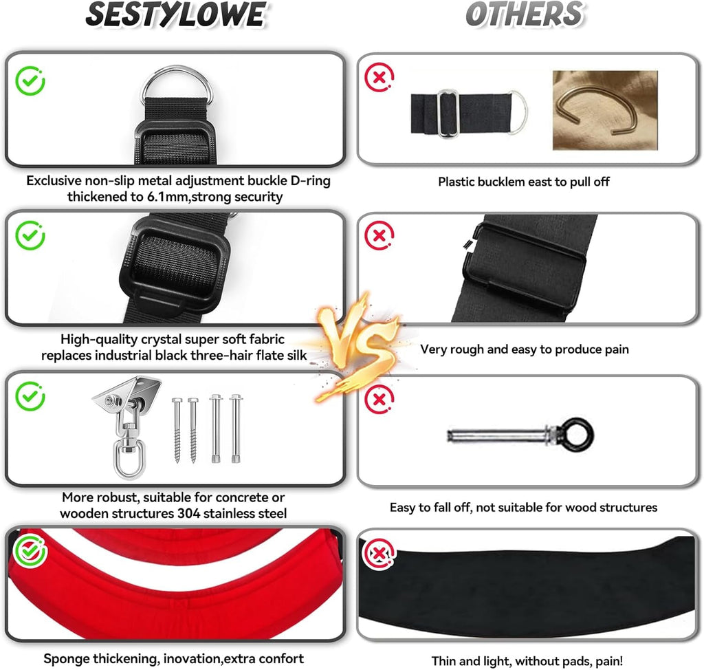 OrbitComfort 360° Adjustable Rotating Sex Swing