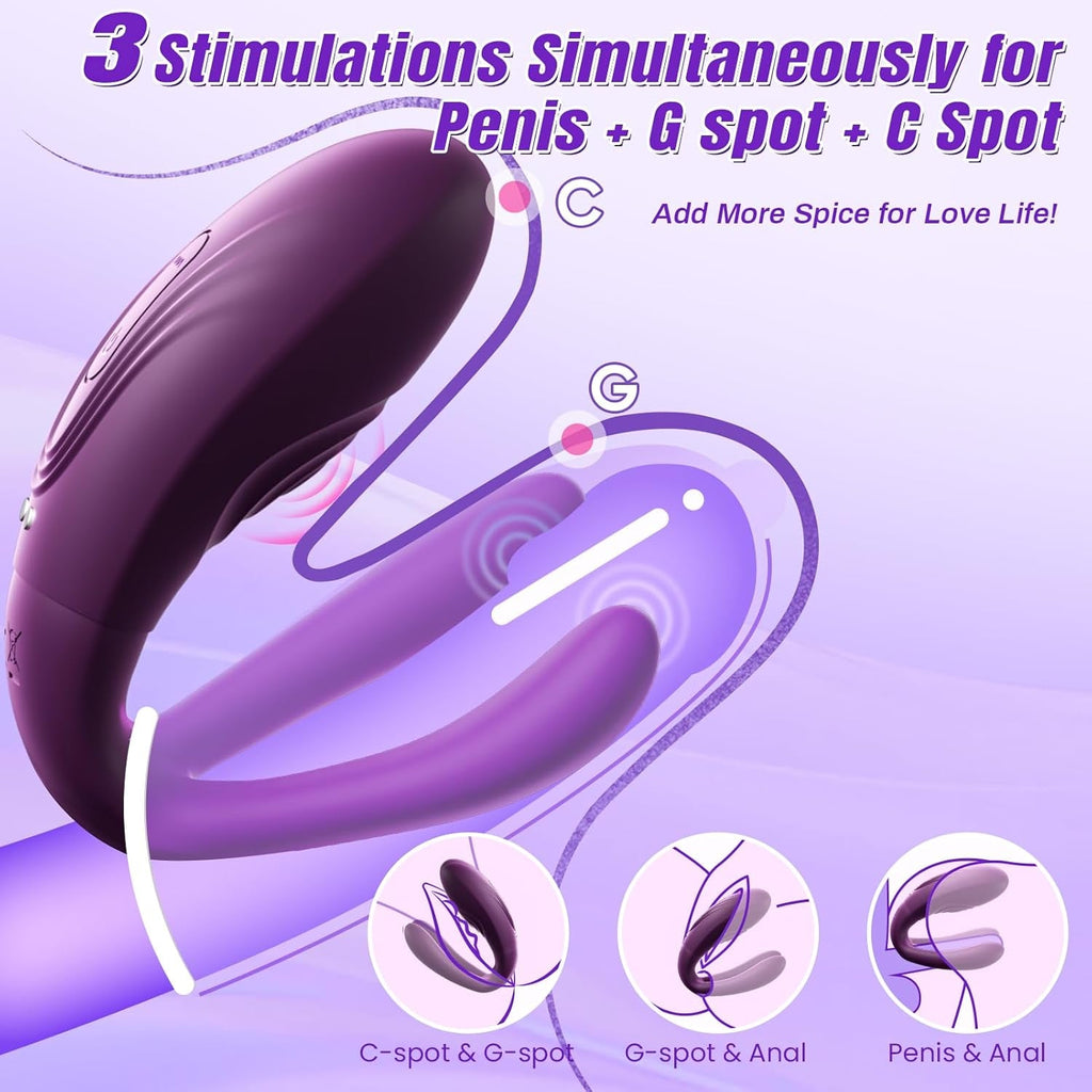 TapFusion Double Wearable Vibrator 10 Tapping 10 Modes